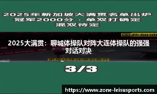 2025大满贯：聊城体操队对阵大连体操队的强强对话对决